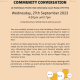 Community Conversation flyer