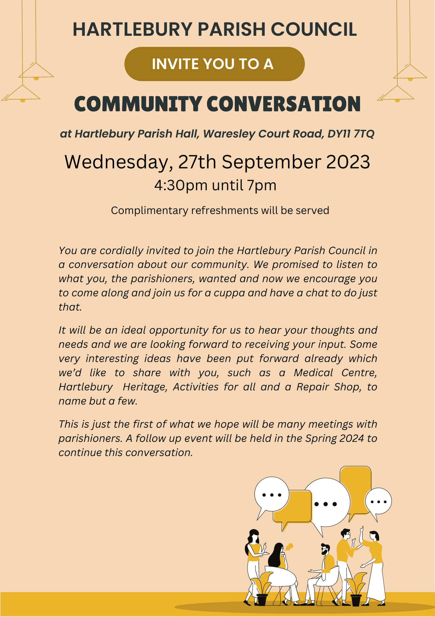 Community Conversation flyer